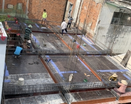 Thi Công Đổ Bê Tông Sàn Tầng 3 – Công Trình Nguyễn Thái Bình