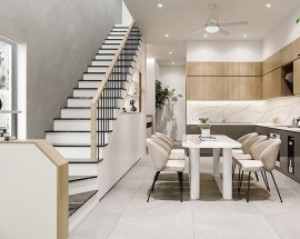 Nên lưu ý gì khi thiết kế cầu thang dọc?