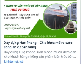 Xây dựng Huệ Phong - Chìa khóa mở ra cuộc sống an cư bền vững