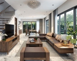 Hướng dẫn cách trang trí phòng khách bằng gỗ siêu đẹp