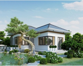 Biệt thự nhà vườn – Không gian sống hoà hợp thiên nhiên và thư giãn