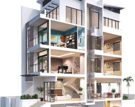 Thiết kế cao ốc văn phòng kết hợp thương mại - Giải pháp kiến trúc đa năng, gia tăng giá trị đầu tư