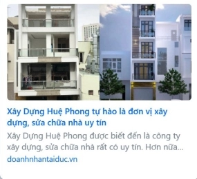 Xây Dựng Huệ Phong tự hào là đơn vị xây dựng, sửa chữa nhà uy tín