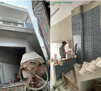 Ốp Gạch Âm Tường – Công Trình 171E Hưng Lân, Hóc Môn