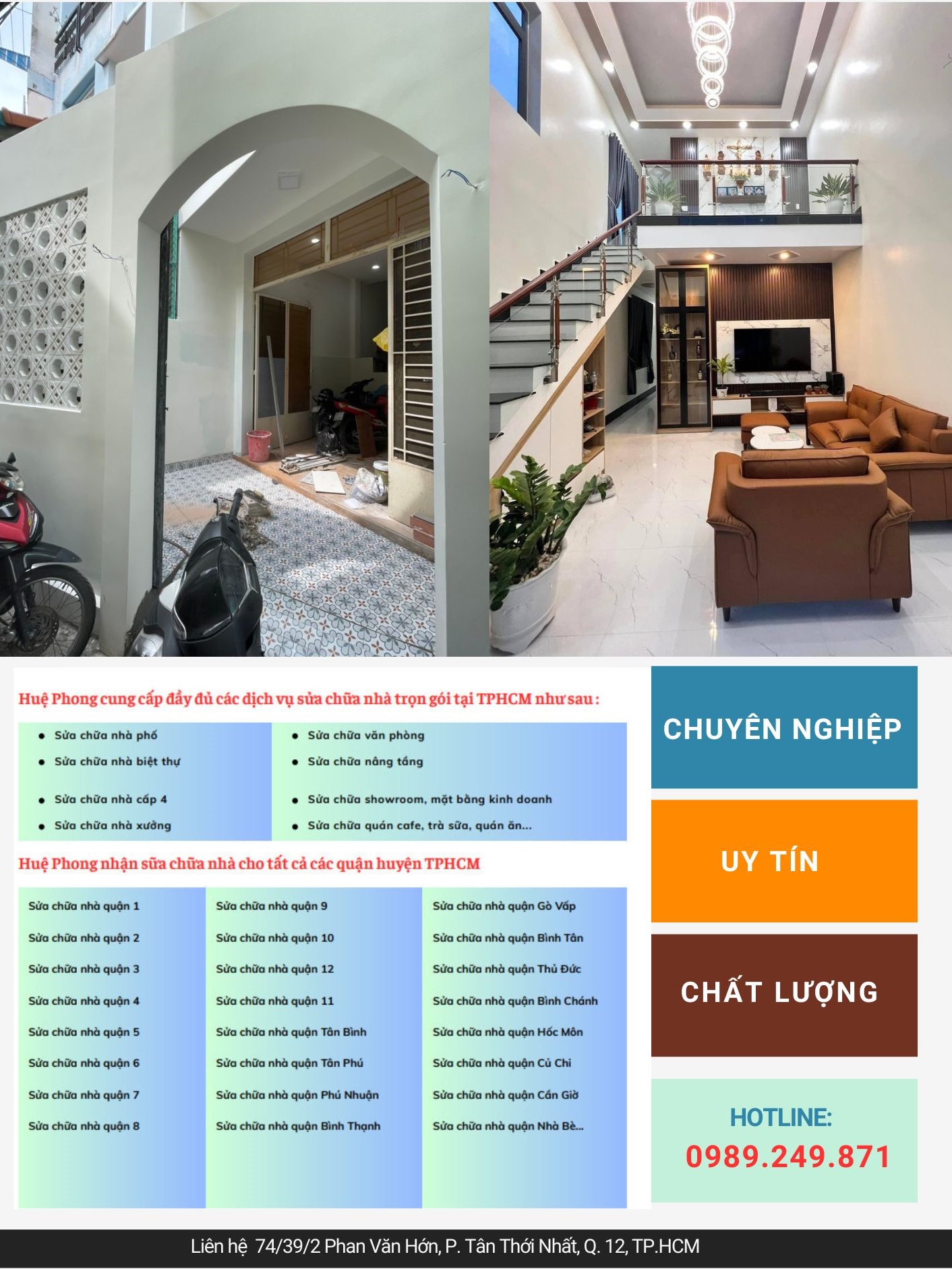 sửa chữa nhà phố tphcm